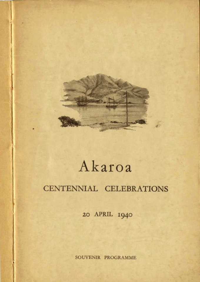 Akaroa French Landing 1940 Centenary Celebration Booklet