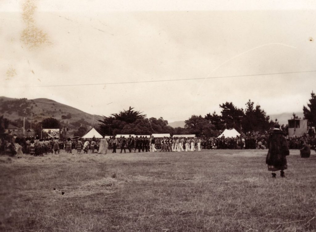 Ngai Tahu and Mana Whenua were heavily involved in the Centenary Events. Including protesting land claims.