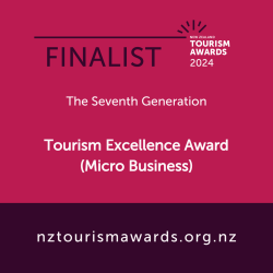 Finalist 2024 Tourism Awards The Seventh Generation tours Akaroa 2024 Tourism Award New Zealand Best Tourism Experience The Seventh Generation Tours Akaroa